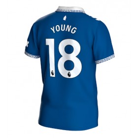 Everton Ashley Young #18 Hemmakläder 2023-24 Kortärmad